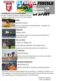 Il Foscolo Incontra lo Sport